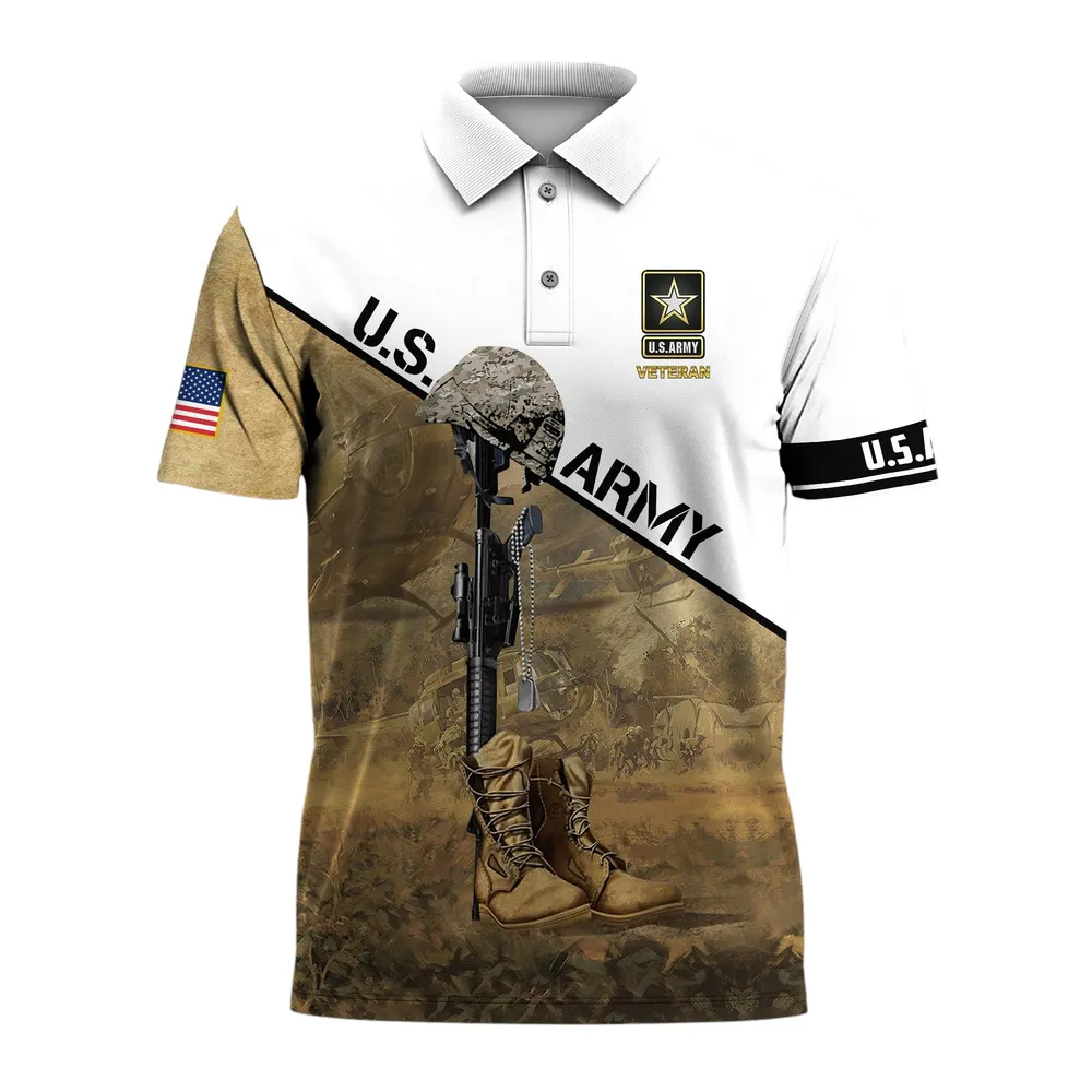 U.S. Army Short Polo Shirts U.S. Veterans Veteran Day PLK1738