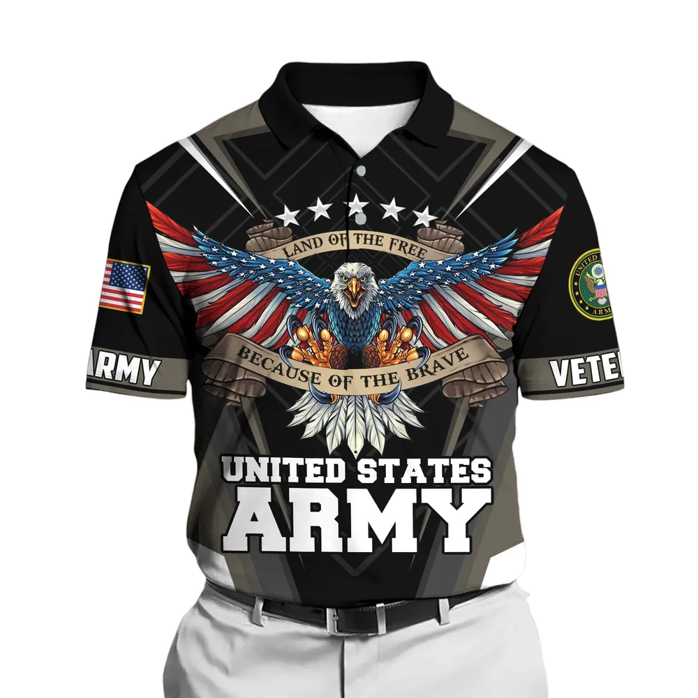 U.S. Army Short Polo Shirts U.S. Veterans Veteran Day PLK1739