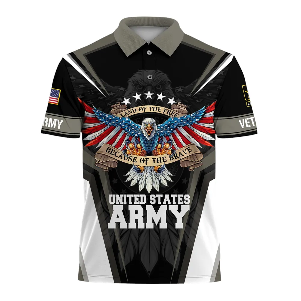 U.S. Army Short Polo Shirts U.S. Veterans Veteran Day PLK1745