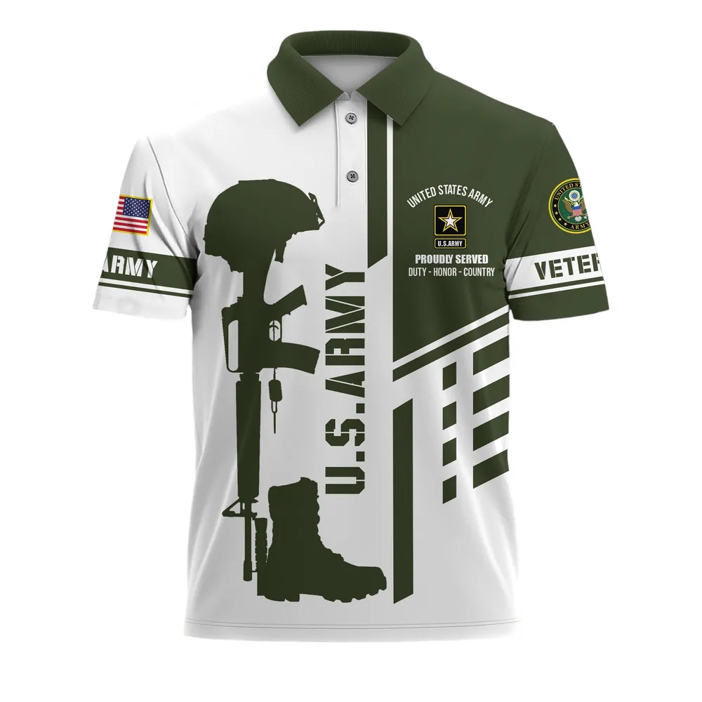 U.S. Army Short Polo Shirts U.S. Veterans Veteran Day PLK1748