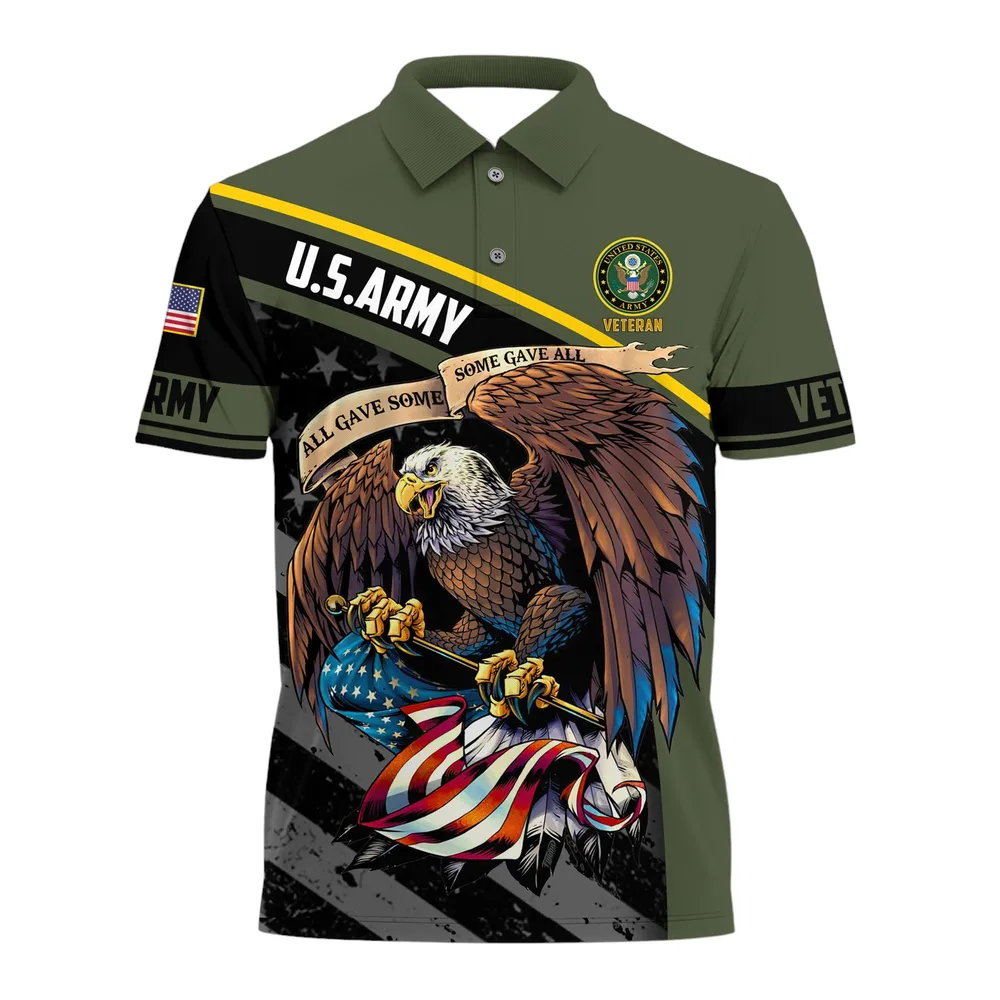U.S. Army Short Polo Shirts U.S. Veterans Veteran Day PLK1750
