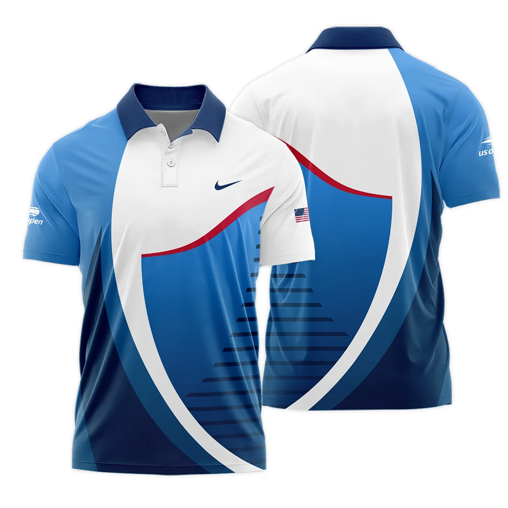 US Open Tennis Champions Nike Dark Blue Red White Polo Shirt Style Classic Polo Shirt For Men PLK1616