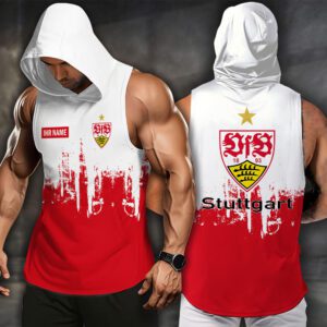 VfB Stuttgart Men Workout Hoodie Tank Tops WHT1330