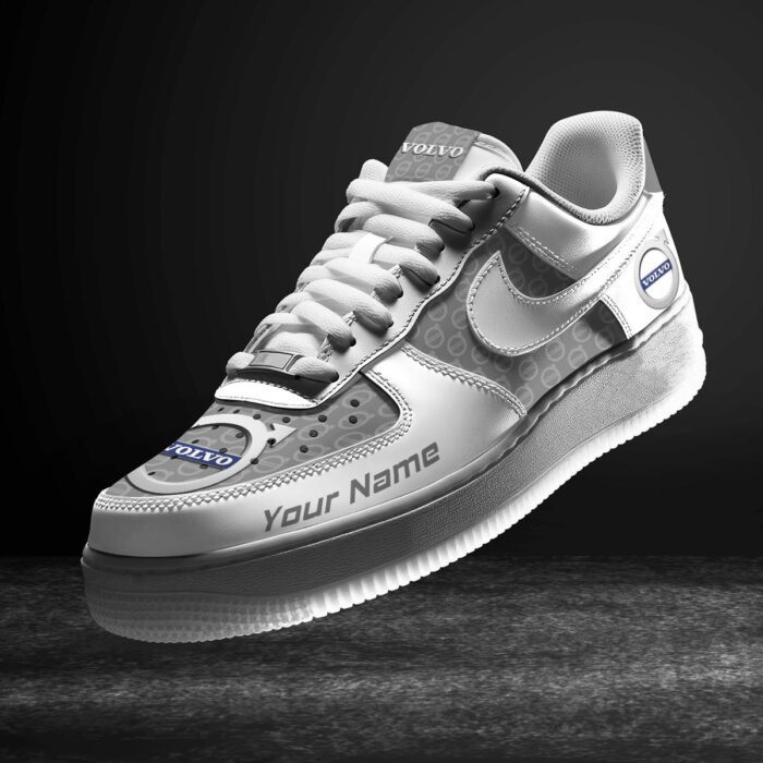 Volvo Grey Air Force 1 Sneakers AF1 Limited Shoes For Cars Fan LAF2257