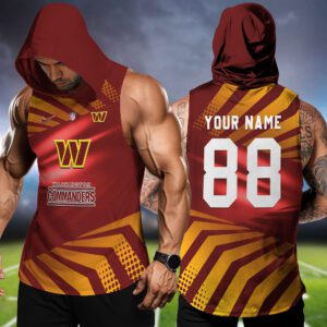 Washington Commanders NFL Hoodie Tank Top Workout Outfit WHT1222