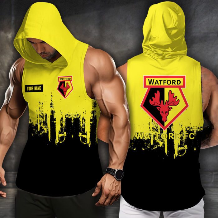 Watford Men Workout Hoodie Tank Tops WHT1497