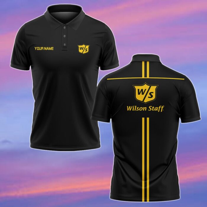 Wilson Staff Personalized Golf Polo Shirts - Yellow WPL1106