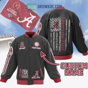 Alabama Crimson Tide Roll Tide Personalized Baseball Jacket GBJ1469