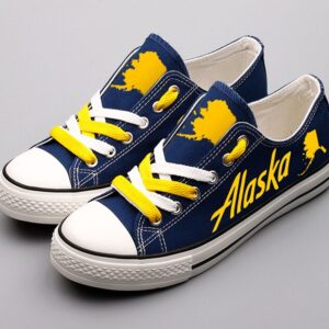 Alaska Shoes Alaska State Low Top Canvas Sneakers ELT1171