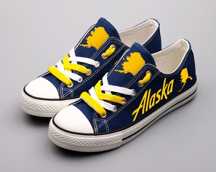 Alaska Shoes Alaska State Low Top Canvas Sneakers ELT1171