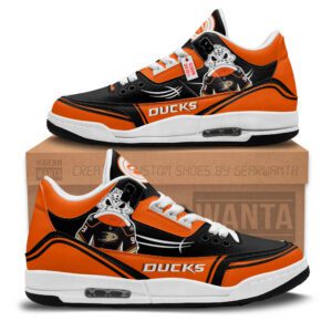 Anaheim Ducks Jordan 3 Sneakers Custom Requested WJD3042