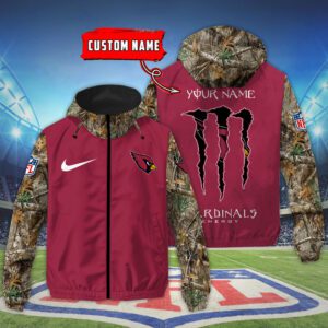 Arizona Cardinals NFL Windbreaker Outdoor Camo Jacket Custom Name WWB1066