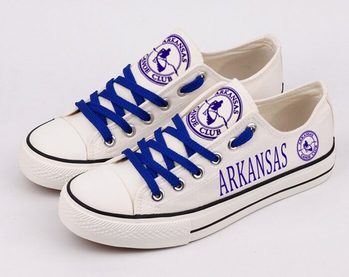 Arkansas Shoes Arkansas State Low Top Canvas Sneakers ELT1170