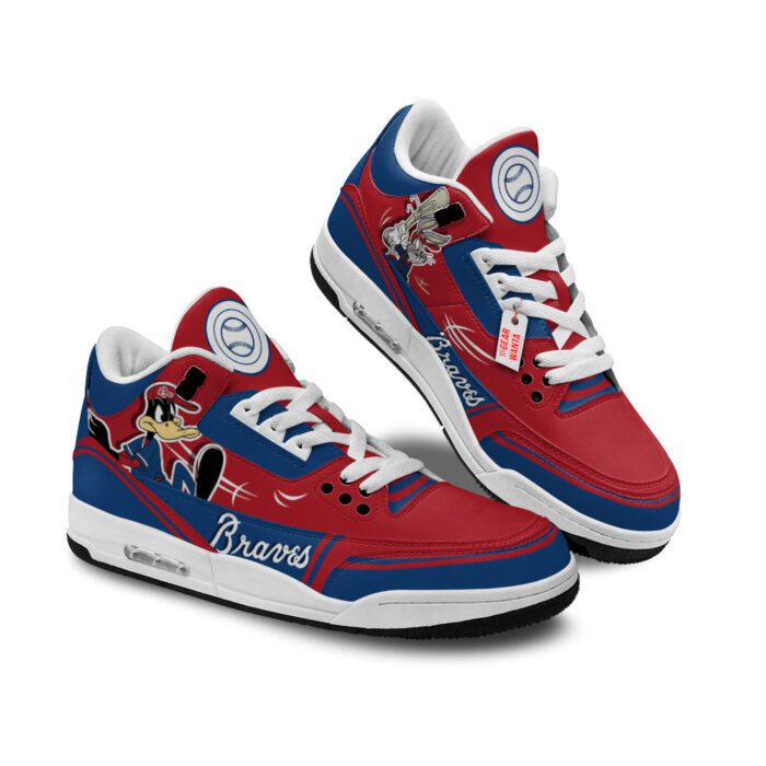 Atlanta Braves Jordan 3 Sneakers Custom Shoes WJD3206