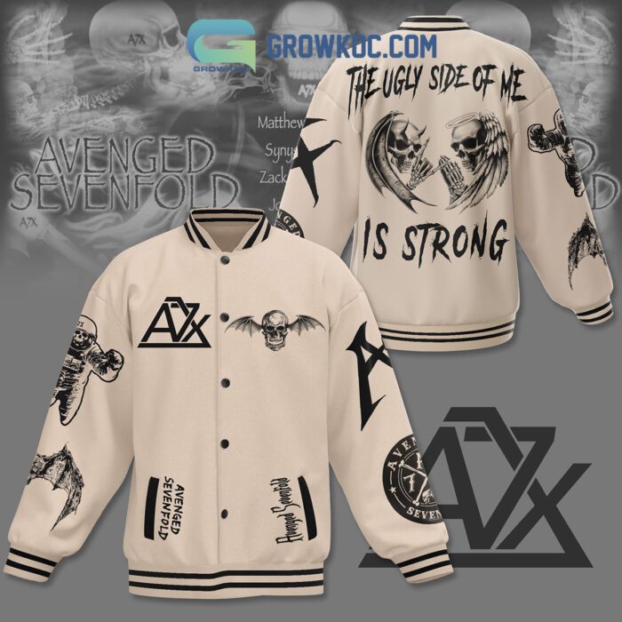 Avenged Sevenfold The Ugly Side Of Me Is Strong Baseball Jacket GBJ1130
