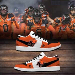 BC Lions 2024 Air Jordan 1 High Top Shoes JD1 Sneakers BJD5041