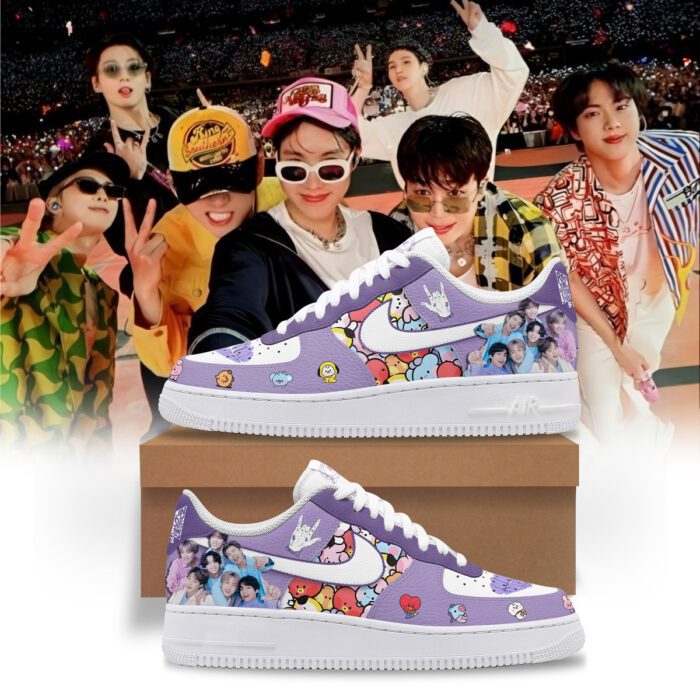 BTS ARMY Premium AF1 Sneaker Air Force 1 Shoes For Fan ZAF2007