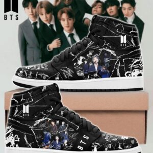 BTS Right Place Wrong Person Air Jordan 1 High Top Shoes JD1 Sneakers BJD5070