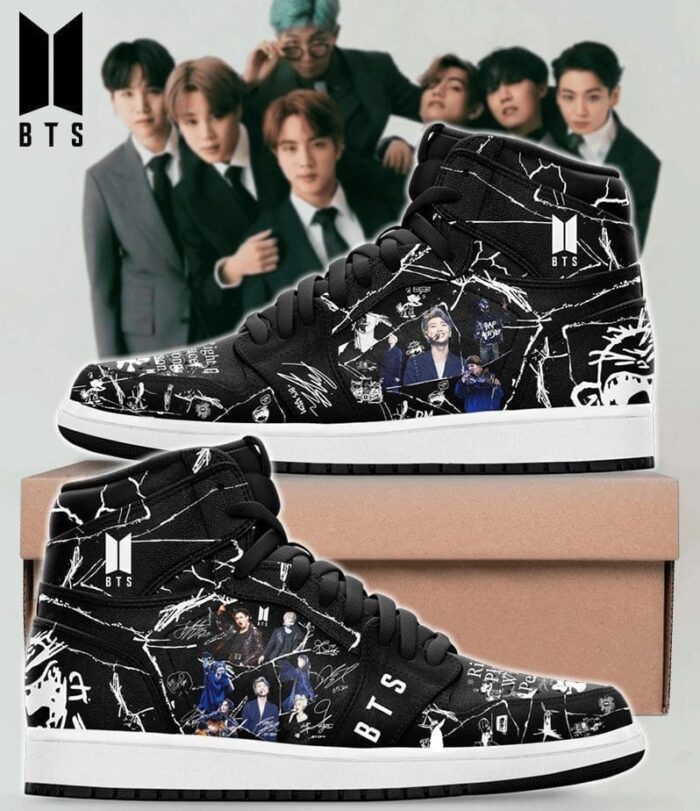 BTS Right Place Wrong Person Air Jordan 1 High Top Shoes JD1 Sneakers BJD5070