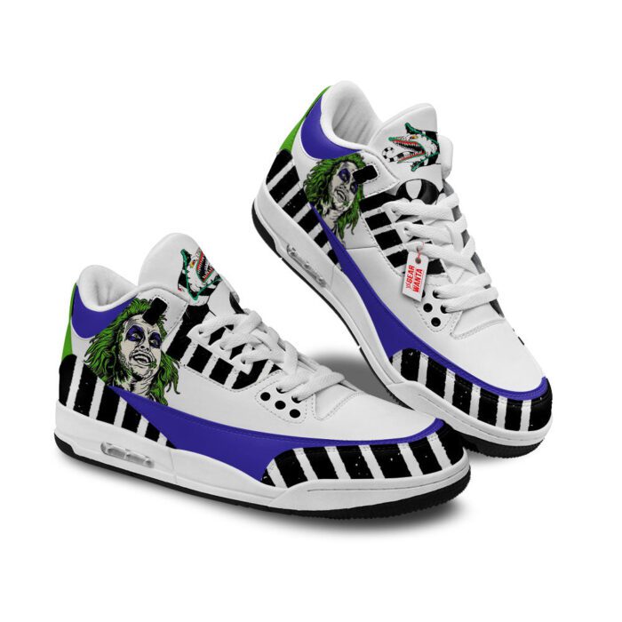 Beetlejuice Jordan 3 Sneakers Custom Shoes WJD3071