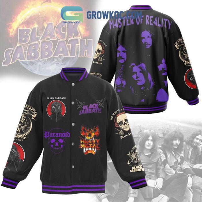 Black Sabbath Master Of Reality Baseball Jacket GBJ1453