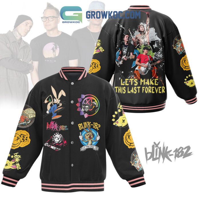 Blink 182 Let's Make This Last Forever Baseball Jacket GBJ1464