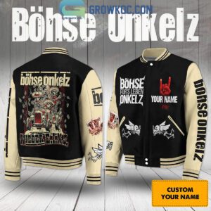 Bohse Onkelz Wieder E.I.N.S Fan Personalized Baseball Jacket GBJ1093