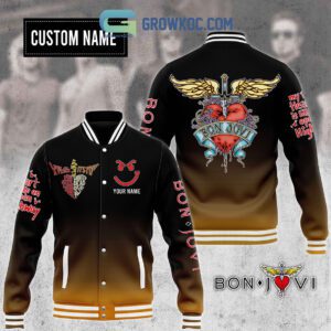 Bon Jovi Give Love Personalized Baseball Jacket GBJ1311