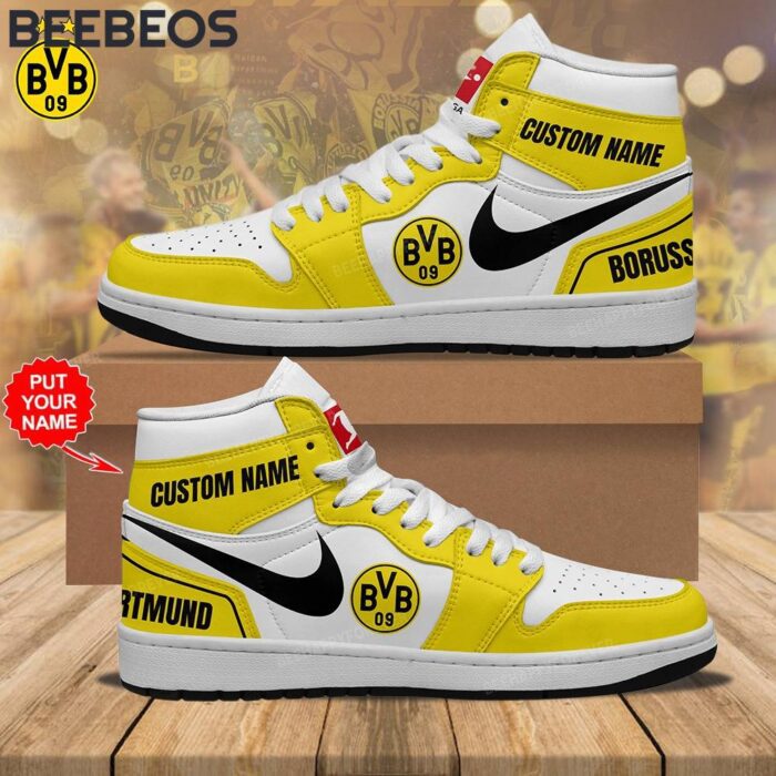 Borussia Dortmund Air Jordan 1 High Top Shoes JD1 Sneakers BJD5066