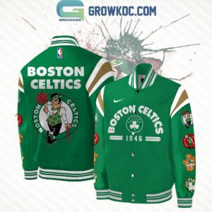 Boston Celtics Loves Basketball Team Est 1946 Baseball Jacket GBJ1041