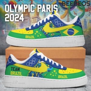 Brazil Olympic Team Paris 2024 Air Force 1 Sneakers AF1 Limited Shoes BAF1010