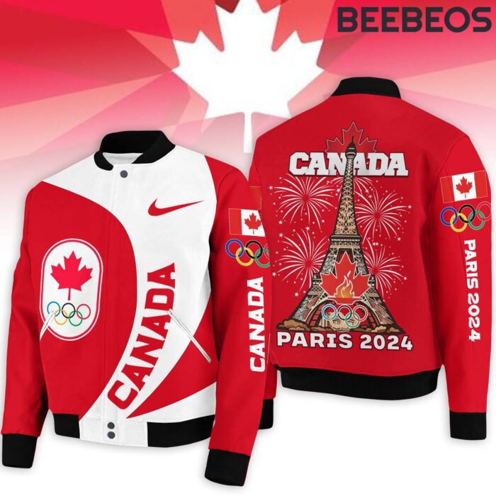 Canada Olympic Team Paris 2024 Baseball Jacket GBJ1590