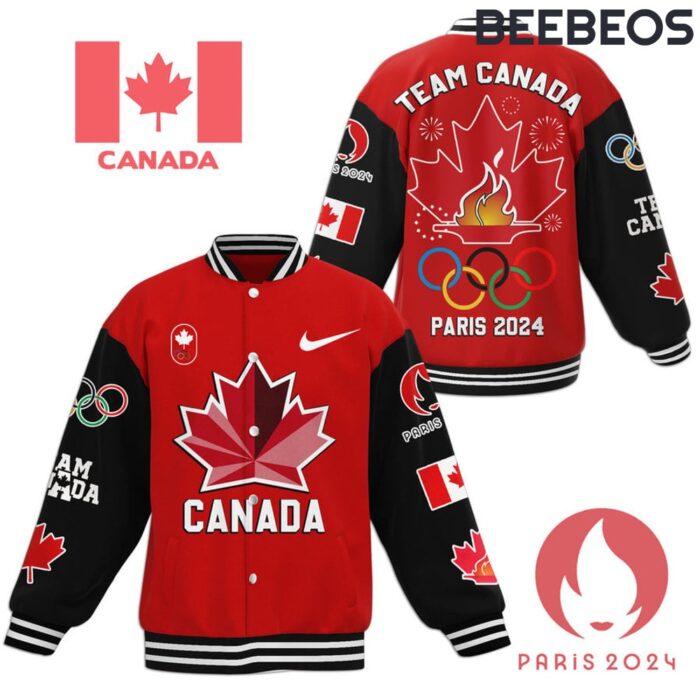 Canada Team Olympic Games Paris 2024 Baseball Jacket GBJ1587