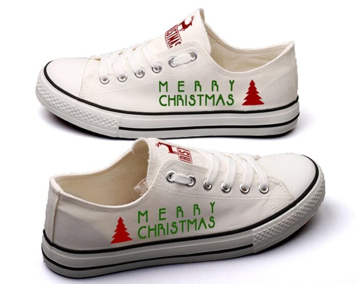 Christmas Shoes Christmas Low Top Canvas Sneakers ELT1085