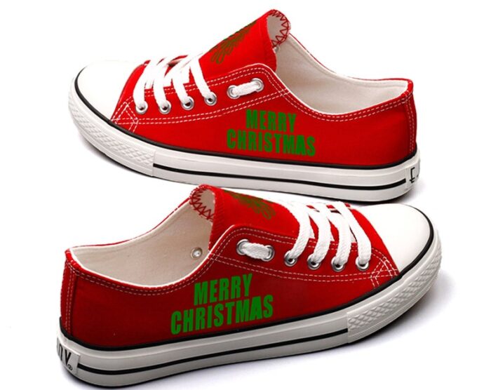 Christmas Shoes Christmas Low Top Canvas Sneakers ELT1087