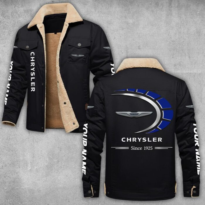 Chrysler Lapel Collar Fleece Cargo Jacket Winter Jacket LCJ1037