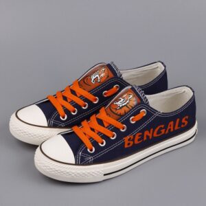 Cincinnati Bengals NFL Football Fans Low Top Canvas Shoes Sport Sneakers RBL1108