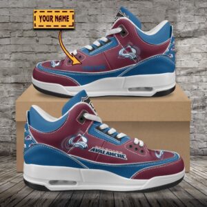 Colorado Avalanche NHL Personalized Jordan 3 Sneakers JD3 Shoes For Fans WJD3007