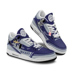 Colorado Rockies Jordan 3 Sneakers Custom Shoes WJD3215