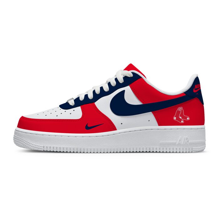 Custom Nike Air Force 1 Low x MLB Boston Red Sox AF1 Limited Sneakers For Fan TCB1028