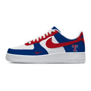 Custom Nike Air Force 1 Low x MLB Texas Rangers AF1 Limited Sneakers For Fan TCB1085