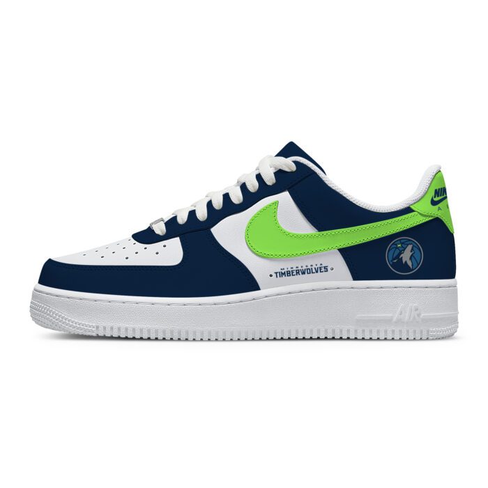 Custom Nike Air Force 1 Low x NBA Minnesota Timberwolves AF1 Limited Sneakers For Fan TCB1056