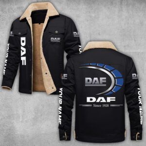 DAF Lapel Collar Fleece Cargo Jacket Winter Jacket LCJ1016