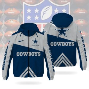 Dallas Cowboys NFL Custom Windbreaker Outdoor Jacket Sport Fan Gift WWB1007