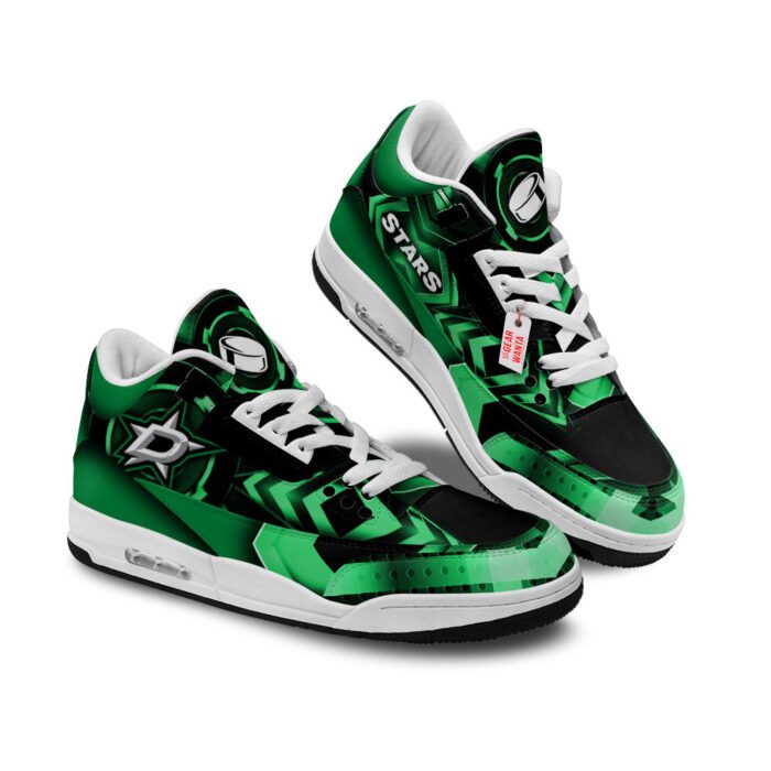 Dallas Stars Jordan 3 Sneakers Custom Shoes WJD3139