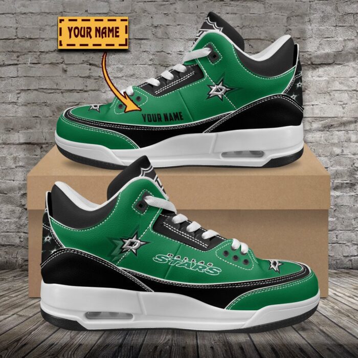 Dallas Stars NHL Personalized Jordan 3 Sneakers JD3 Shoes For Fans WJD3010