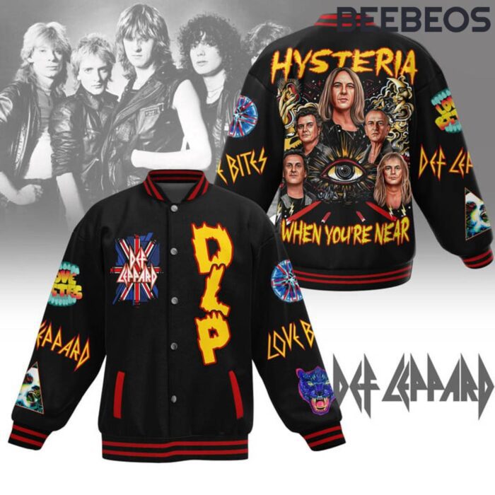 Def Leppard Get Rocked Baseball Jacket GBJ1596