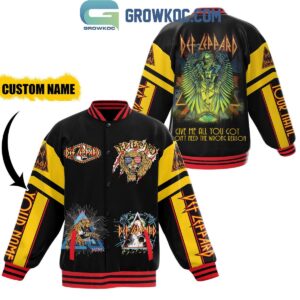 Def Leppard Give Me All You Got Fan Baseball Jacket GBJ1010