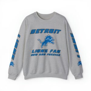 Detroit Lions Crewneck Sweatshirt - Fan Now and Forever JSH1040