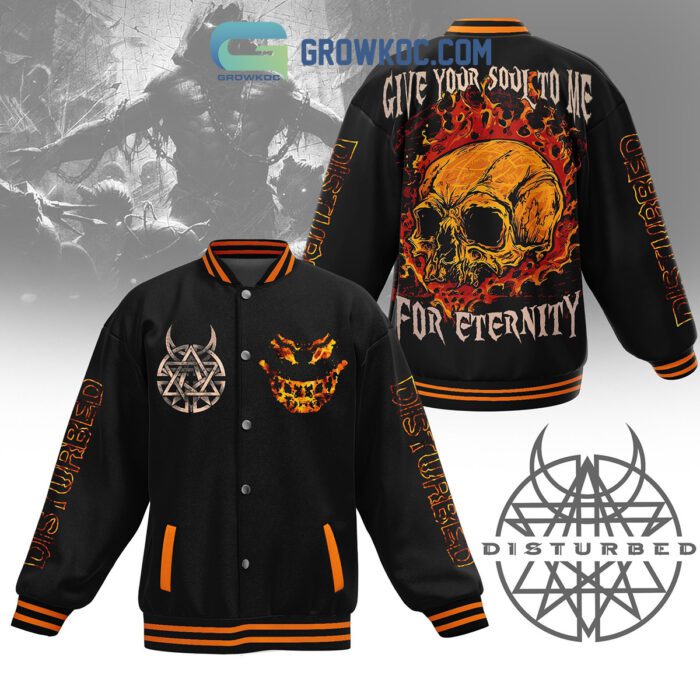 Disturbed Give Your Soul To Me For Eternity Fan Baseball Jacket GBJ1245